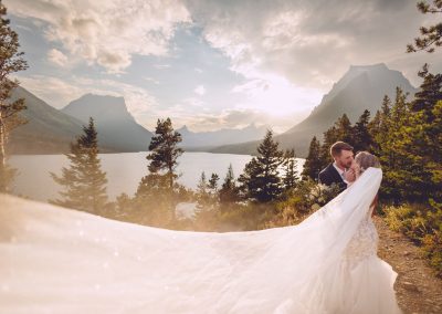 Melissa & Max – The Lodge on Whitefish Lake Wedding and Glacier Adventure Session